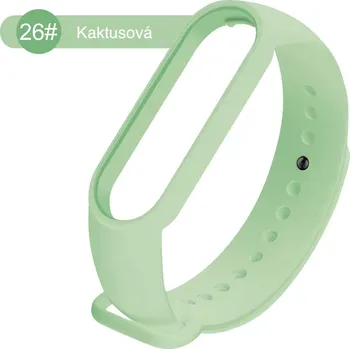 Příslušenství k chytrým hodinkám Mi Band 5/6 silikonový sportovní náramek Barva: Kaktusová, Typ: 26