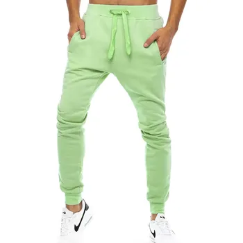 Pánské kalhoty světle zelené Dstreet UX3451 L