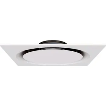 Lindab LCP 160 čtvercový difuzor s kruhovou čelní deskou RAL 9010