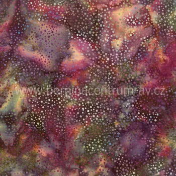 Hoffman 3019-138 bali batika puntík vícebarevná bavlněná látka patchwork