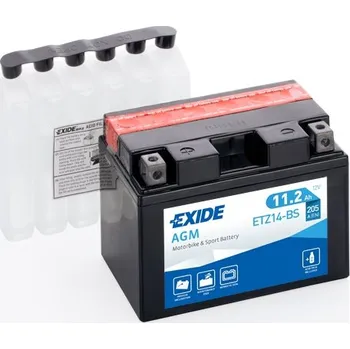 Auto-moto baterie EXIDE YTZ14-BS 12V 11Ah 205A AGM motobaterie (ETZ14-BS)