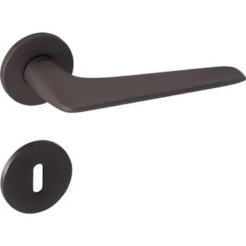 Dveřní kování MP KOVÁNÍ TI - OPTIMAL - R 4164 5S Provedení: KL/KL. na rozetách (bez spodní rozety), Povrch: TITAN