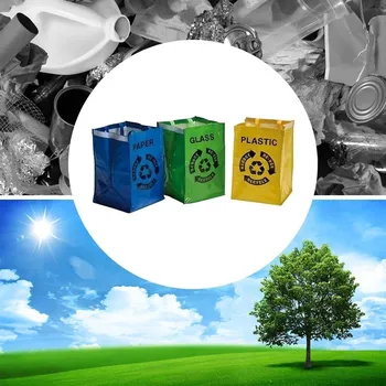 Odpadkový koš Deminas DVOJBALENÍ - Praktické tašky na tříděný odpad