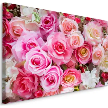 Obraz Plátno 3D Vícebarevné Růže Varianta: 30x20