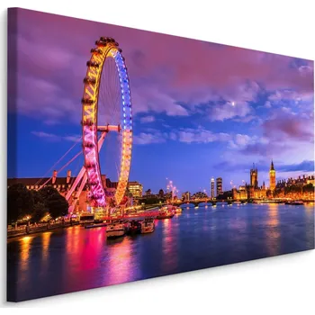 Plátno London Eye Ve Večerních Hodinách Varianta: 40x30