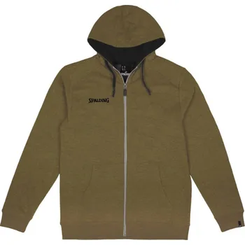 Pánská mikina Mikina s kapucí Spalding Flow Hoody Zipper Jacket 40221511-khaki Velikost L
