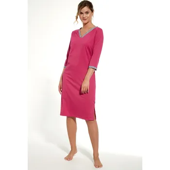 Dámská noční košile Cornette noční košile 741/327 Margaret 2 - fuchsie, S (Bavlněná noční košile dámská)