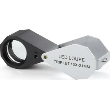 Lupa Skládací lupa 10x s LED osvětlením - EUROMEX Holland - PB.5034-LED