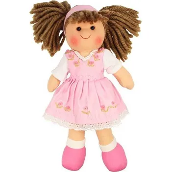 Panenka Bigjigs Toys Látková panenka Rose 28 cm
