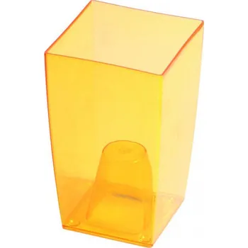 Květináč obal na květináč hranatý DUW120P, žlutý