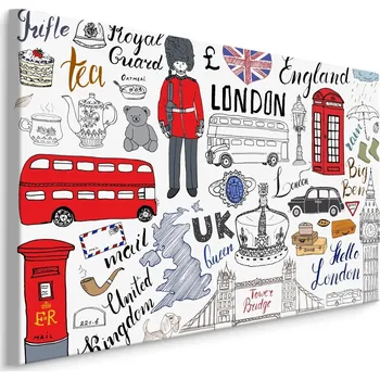 Plátno Slavné Symboly Londýna Varianta: 40x30