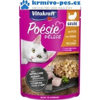 Krmivo pro kočku Vitakraft Cat Poésie Délice Gelee kapsa krůtí 85g