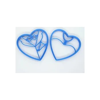 Svatební dekorace Tvořítko - SVATEBNÍ SRDÍČKA / 2 kusy