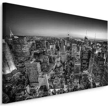 Obraz Plátno Pohled Na Manhattan V BW Varianta: 30x20