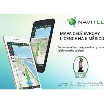 GPS navigace Navitel na 6 měsíců pro offline navigaci