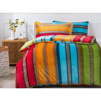 Povlečení Recenze Top Q Duha mikroplyšové povlečení 140 x 200, 70 x 90 cm zipový uzávěr