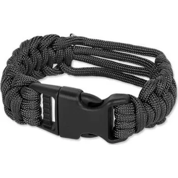 Vybavení pro přežití Mil-Tec náramek Paracord černý