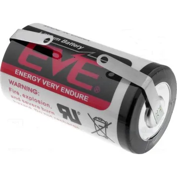 Článková baterie EVE BATTERY CO. Baterie lithiové D 3,6V Vývody pájecí očka průměr 32,9x61,5mm