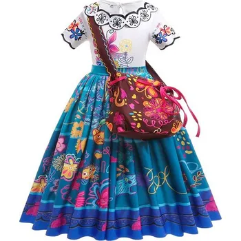 Karnevalový kostým Dětský kostým Mirabel, Encanto Varianta: šaty s kabelou, Velikost: 130/6T