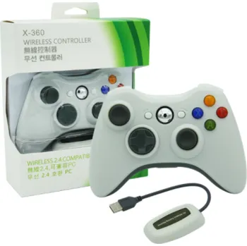 Herní konzole Bezdrátový ovladač XBOX 360 / PC 2,4 GHz bílý