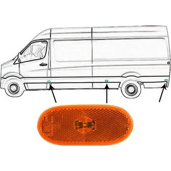 Příslušenství osvětlení automobilu Boční obrysové světlo VAN WEZEL 5862917