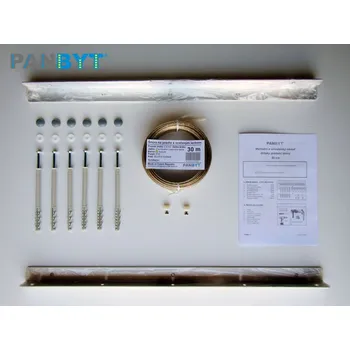 Sušák na prádlo Držáky prádelní šňůry 56 cm komplet B natural (Pět natažených šňůr. Stěna se zateplením do 7 cm.)