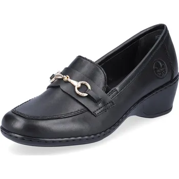 Dámské polobotky DÁMSKÉ POLOBOTKY RIEKER 47173-00 ČERNÁ Barva: Černá, Velikost: 38