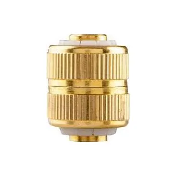 Hadicová spojka NEO TOOLS spojka pro pevné spojení hadic materiál mosaz, 1/2", zlatá, 15-736,rychlé dodání