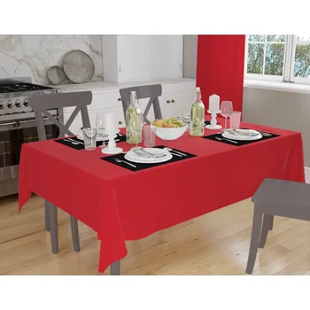 ubrus Orbytex Ubrus teflonový BA09 - červený Rozměry: průměr 120, Tvar: Kulatý