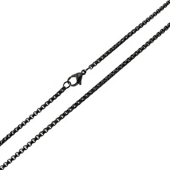 Řetízek Řetízek VARIANT 50 x 0,25 cm - black z chirurgické oceli S11091040