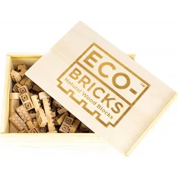 ostatní stavebnice ECO-BRICKS Classic dřevěná stavebnice 145 dílků