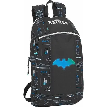 Městský batoh Jednoduchý mini batoh DC Comics|Batman: Bat-Tech (objem 8,6 litrů|22 x 39 x 10 cm) černý polyester