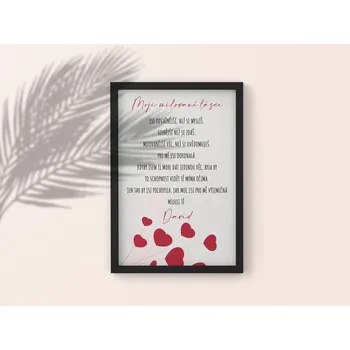 Plakát Plakát MOJÍ MILOVANÉ LÁSCE Rozměr plakátu: A4 (21 x 29,7 cm), Rámeček: Bez rámečku