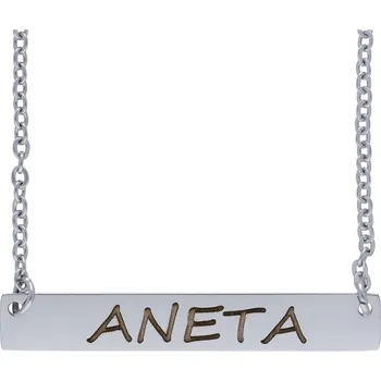 Řetízek Doria Řetízek z oceli se jménem ANETA stříbrný G243
