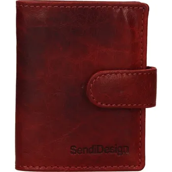 Pánská kožená peněženka SendiDesign Klonnt - červená