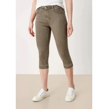 Dámské džíny s.Oliver dámské capri kalhoty Betsy olivové Velikost: 36