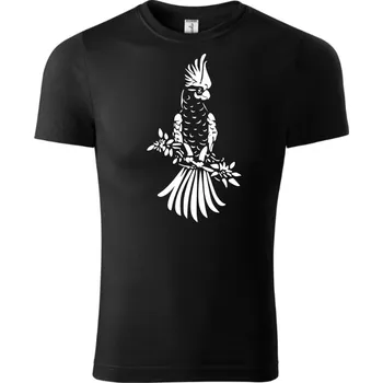 Chlapecké tričko Fenomeno Dětské tričko Papoušek - černé Velikost: 158cm/12 let