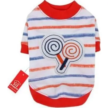 Obleček pro psa Puppia Lollipop triko oranžové varianta L