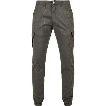 Pánské kalhoty AOP Glencheck Cargo Jog Pants - darkgrey XL