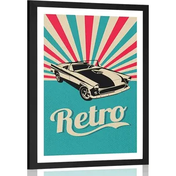 Plakát Dovido Plakát s paspartou v retro stylu