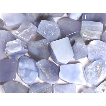 Drahý kámen Magieprirody.cz Tromlovaný kámen Chalcedon modrý XXL velikost 35 - 50 mm - Brazílie #371 Množství: 1ks