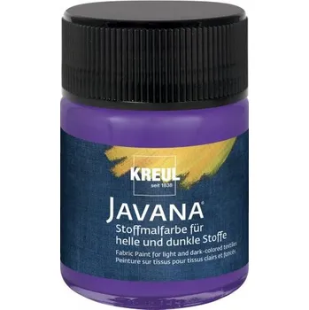 Speciální výtvarná barva Kreul Barva na světlý a tmavý textil JAVANA 50 ml FIALOVÁ