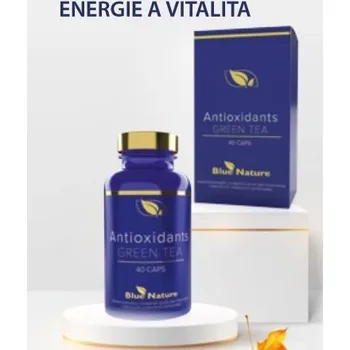 Speciální výživa Antioxidants Green Tea 40 cps - Blue Nature - Zelený čaj, extrakt z kopřivy