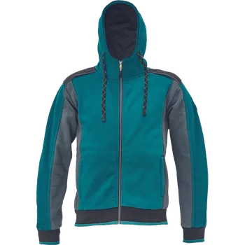 Pánská mikina ČERVA DAYBORO mikina s kapucí Barva: petrolejová, Velikost: XL