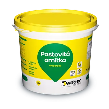 Omítka Weber.pas akrylát rýhovaná 2mm (25kg/bal) bezpříplatkový odstín