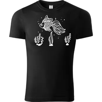 Chlapecké tričko Fenomeno Dětské tričko Rybka - černé Velikost: 158cm/12 let