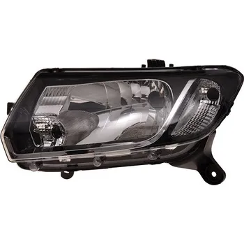 Přední světlomet ACI DACIA Logan 13- přední světlo H4 (man. ovládané) černé L