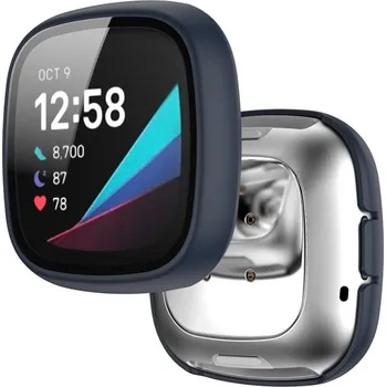 Příslušenství k chytrým hodinkám Ochranný kryt pro Fitbit Versa 3 a Sense - Tmavě modrý