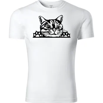Fenomeno Dětské tričko Kočka - bílé Velikost: 134 cm/ 8 let