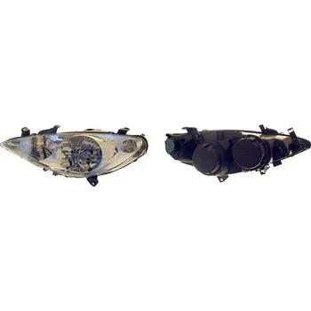 Přední světlomet ACI PEUGEOT 307 01- přední světlo H1+H7+H1 (s mlhovkou, el. ovládané bez motorku) L